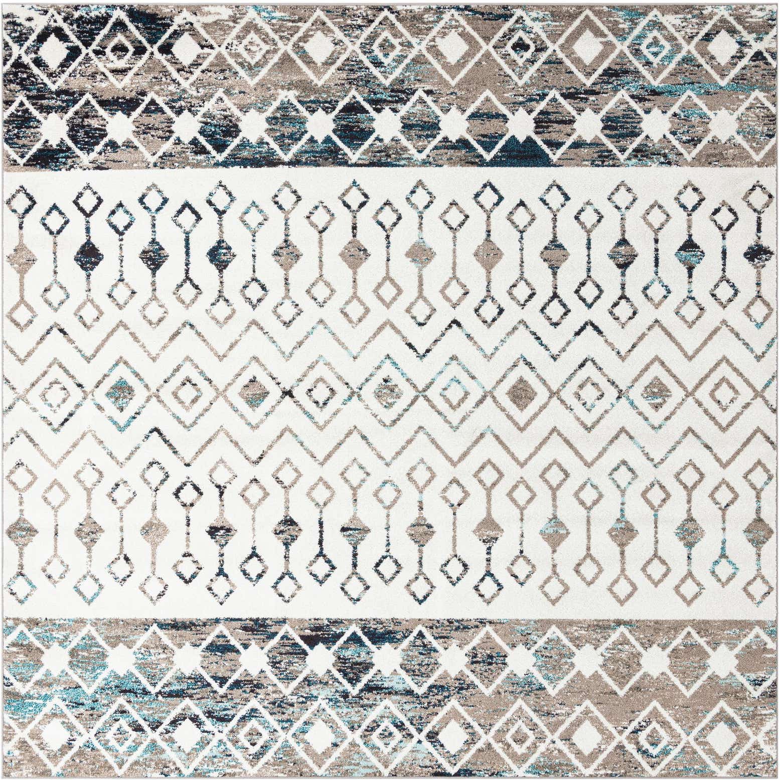 10' x 10' Moroccan Trellis Square Rug