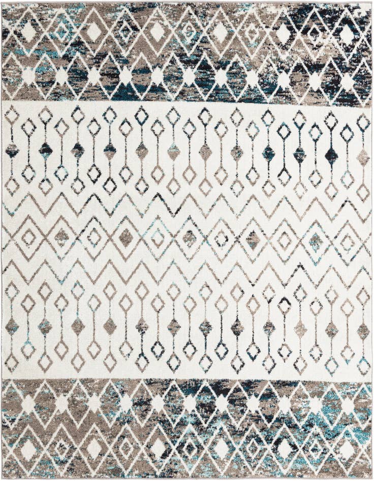 Detail image of 7' 10 x 7' 10 Moroccan Trellis Square Rug
