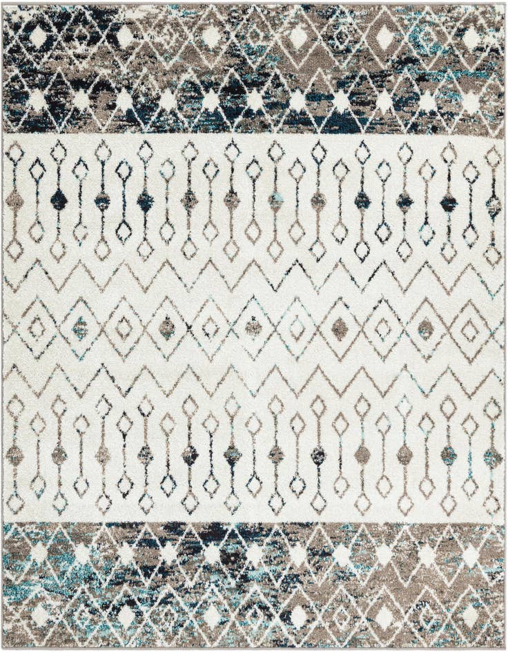 Detail image of 6' x 6' Moroccan Trellis Square Rug