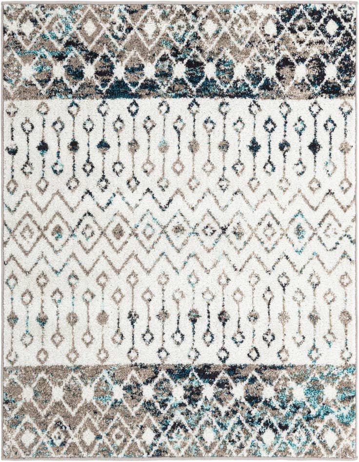 Detail image of 4' x 4' Moroccan Trellis Square Rug