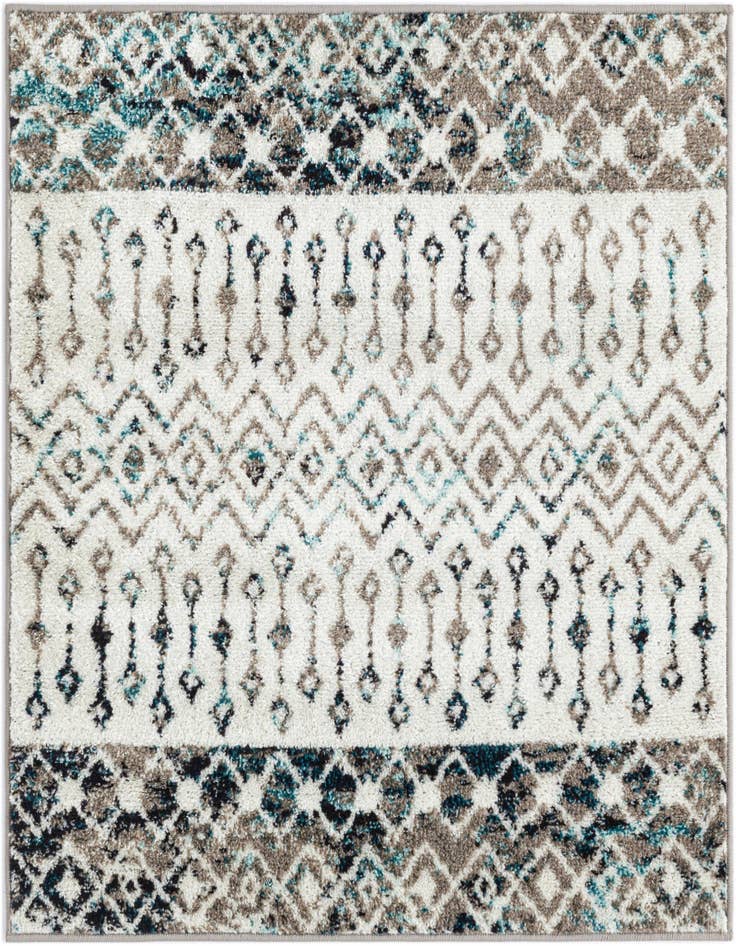 Detail image of 3' x 3' Moroccan Trellis Square Rug