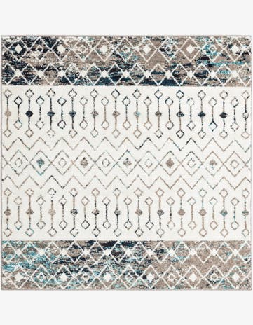 5' 3 x 5' 3 Moroccan Trellis Square Rug