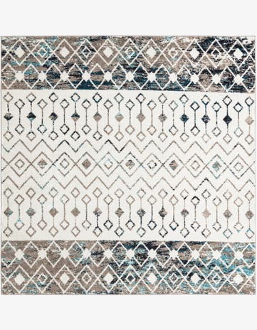 7' 10 x 7' 10 Moroccan Trellis Square Rug