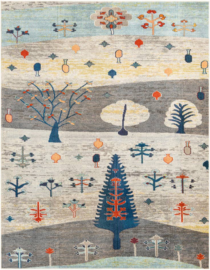 Detail image of 7' 10 x 7' 10 Washable Vivid Square Rug