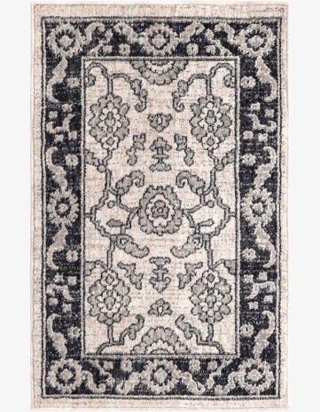 Ivory Gray Eco Traditional Rug