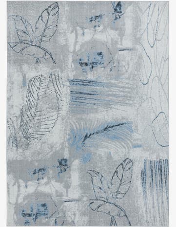 Ivory Gray Kamala Washable Rug