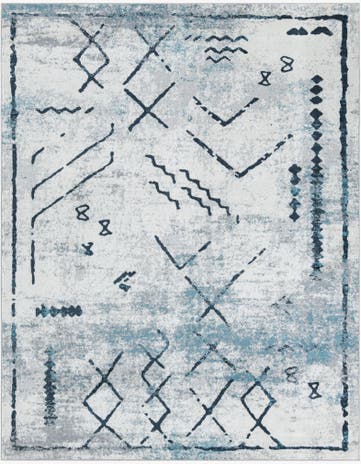 Ivory Gray Kamala Washable Rug