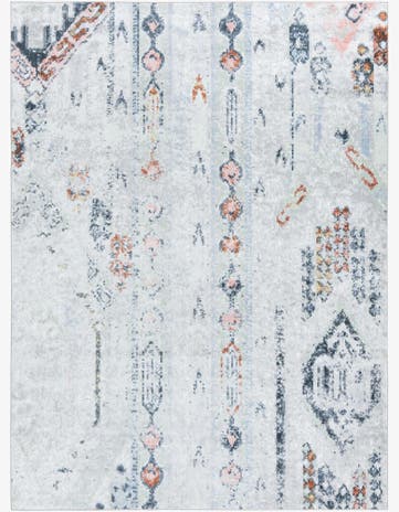 Ivory Gray Kamala Washable Rug