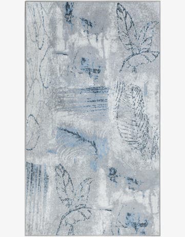 Ivory Gray Kamala Washable Rug