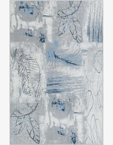 Ivory Gray Kamala Washable Rug