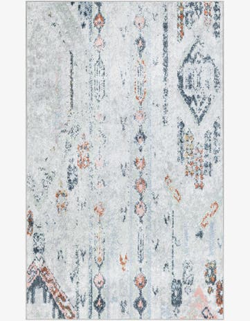 Ivory Gray Kamala Washable Rug