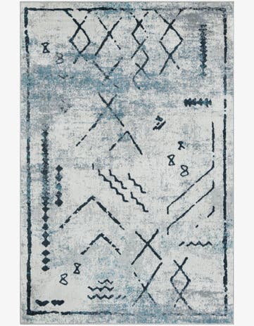 Ivory Gray Kamala Washable Rug