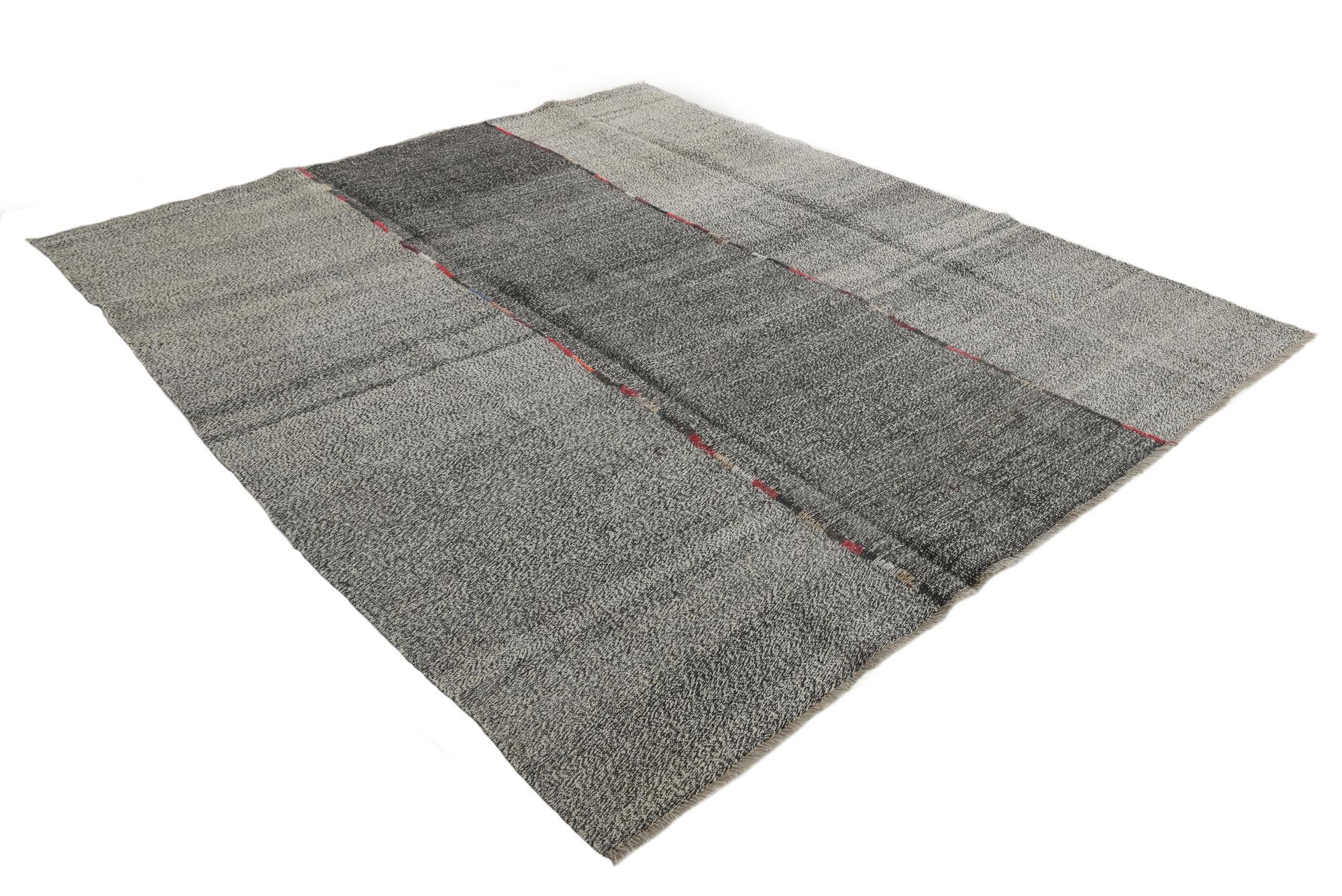 8' 5 x 9' 5 Hand Woven Kilim Modern Wool Rug
