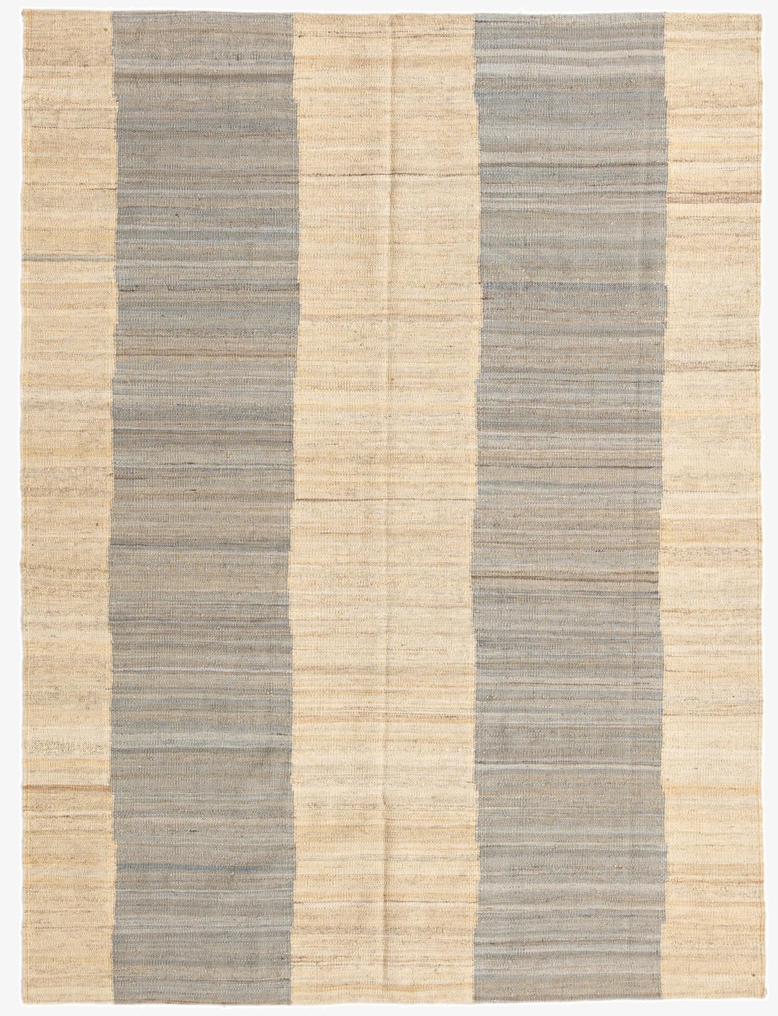 4' 9 x 6' 3  Hand Woven Kilim Modern Wool Rug