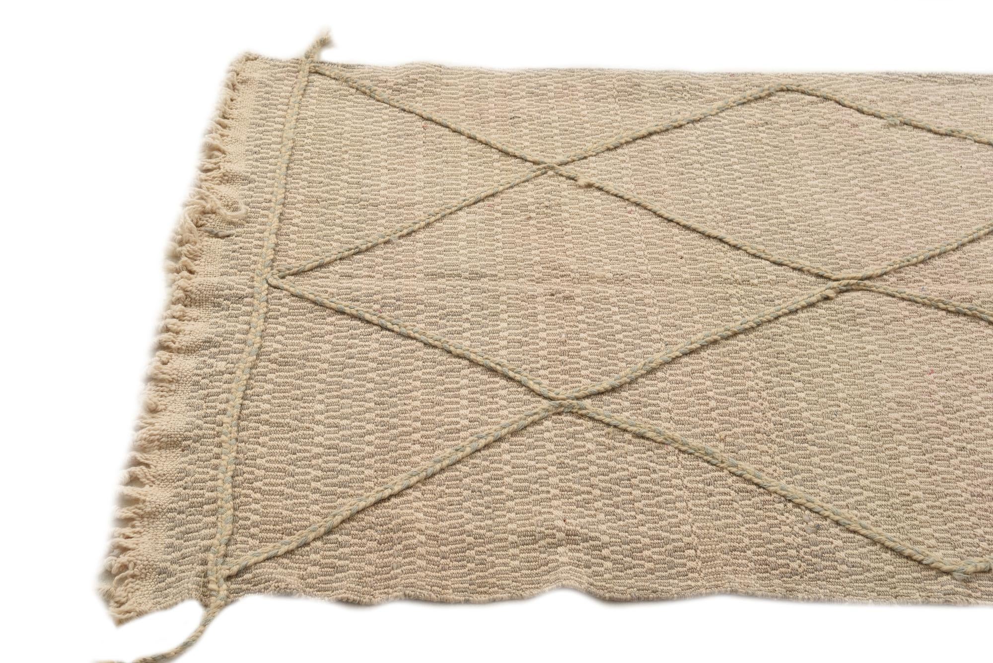 3' 8 x 6' 4 Hand Knotted Moroccan Wool Rug