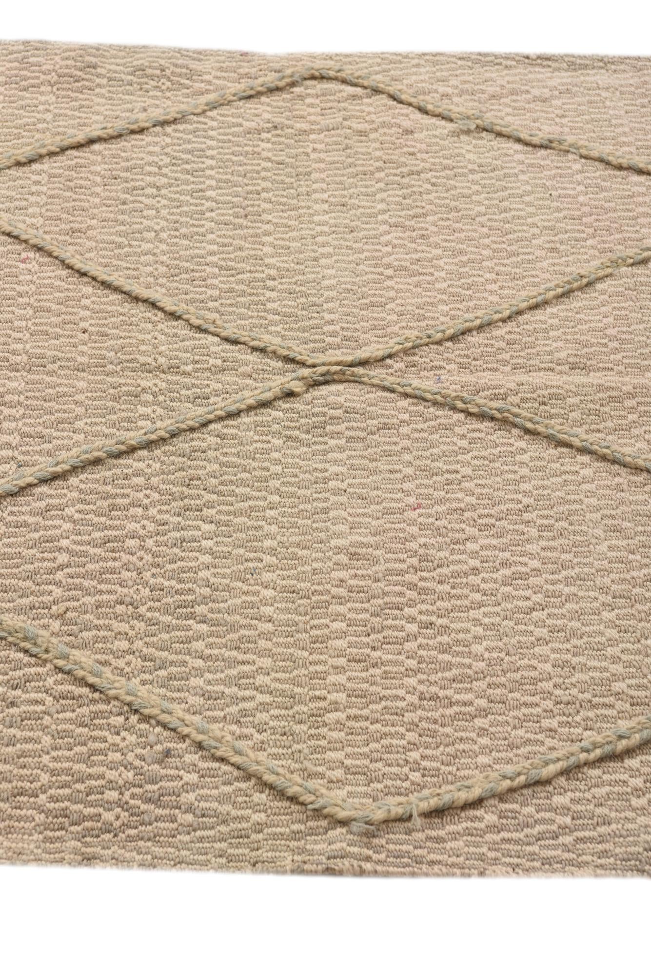3' 8 x 6' 4 Hand Knotted Moroccan Wool Rug