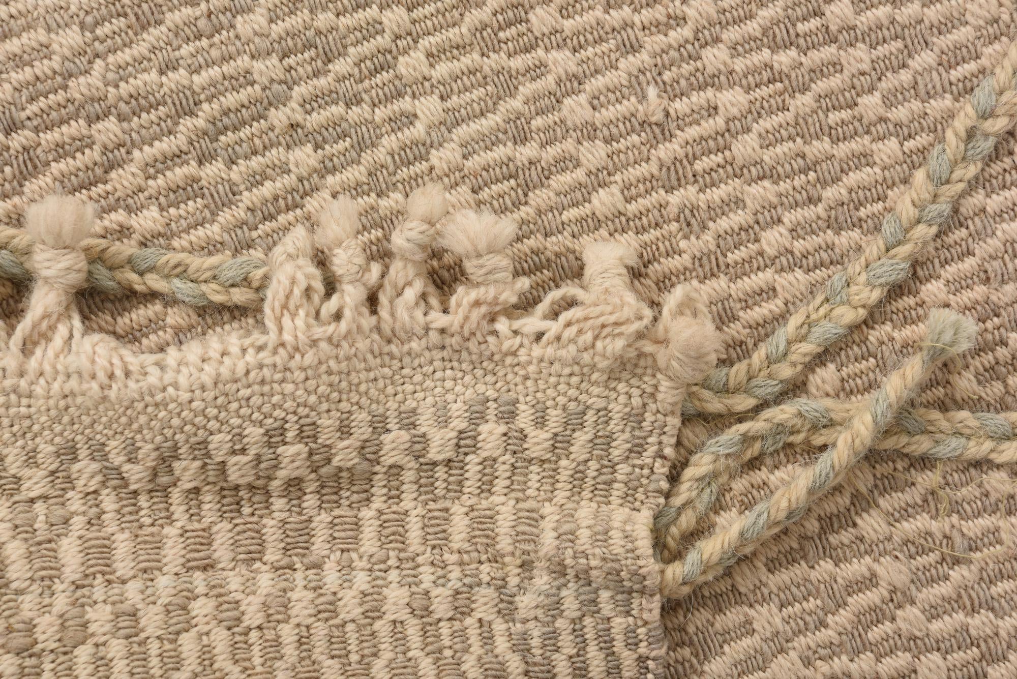 3' 8 x 6' 4 Hand Knotted Moroccan Wool Rug