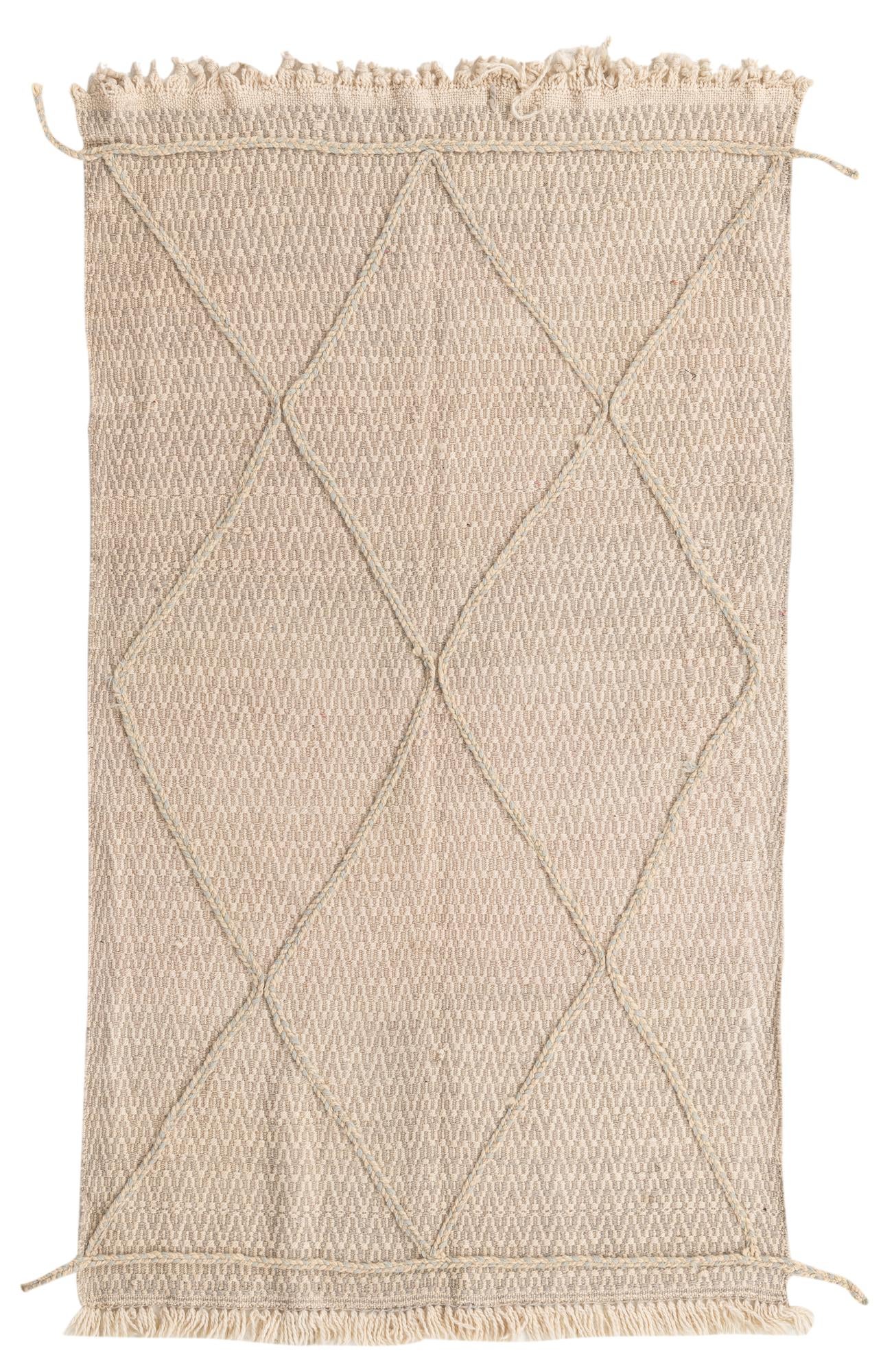 3' 8 x 6' 4 Hand Knotted Moroccan Wool Rug