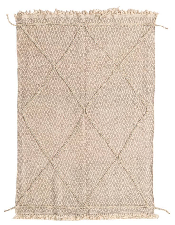 Detail image of 3' 8 x 6' 4 Hand Knotted Moroccan Wool Rug