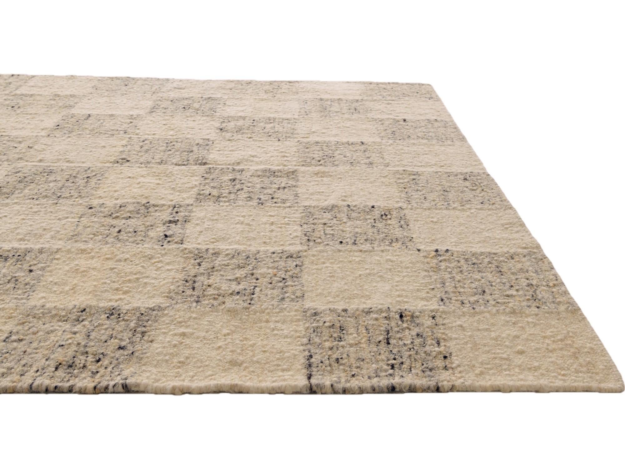 8' 2 x 9' 8 Hand Knotted Moroccan Wool Rug