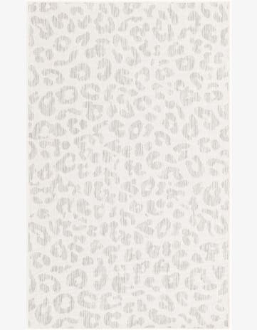 Ivory Gray Easy-Clean Safari Indoor / Outdoor Rug
