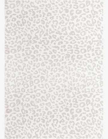 Ivory Gray Easy-Clean Safari Indoor / Outdoor Rug