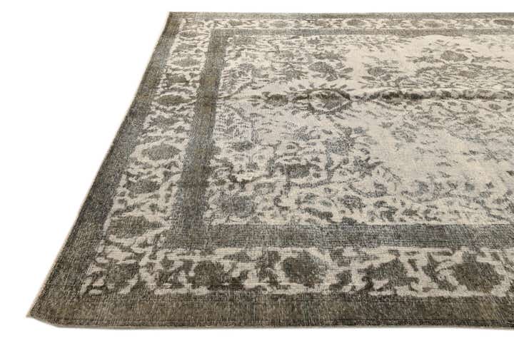 9' 7 x 12' 9 Hand Knotted Ultra Vintage Persian Wool Rug