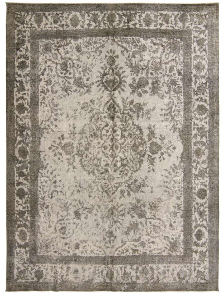 9' 7 x 12' 9 Hand Knotted Ultra Vintage Persian Wool Rug