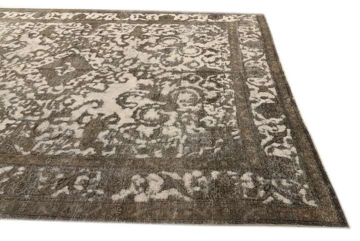 9' 4 x 12' 3 Hand Knotted Ultra Vintage Persian Wool Rug