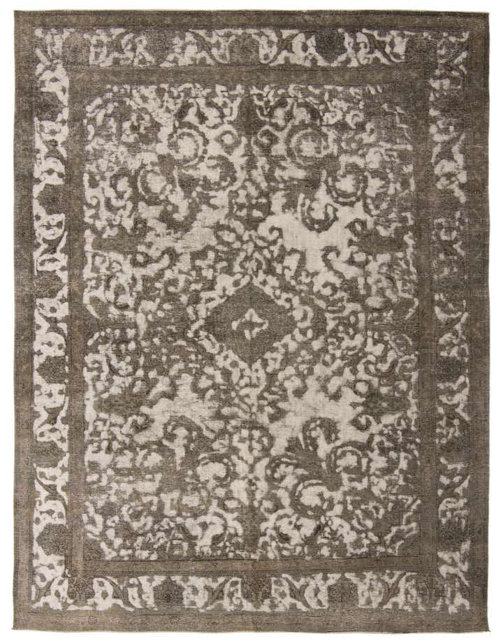 9' 4 x 12' 3 Hand Knotted Ultra Vintage Persian Wool Rug