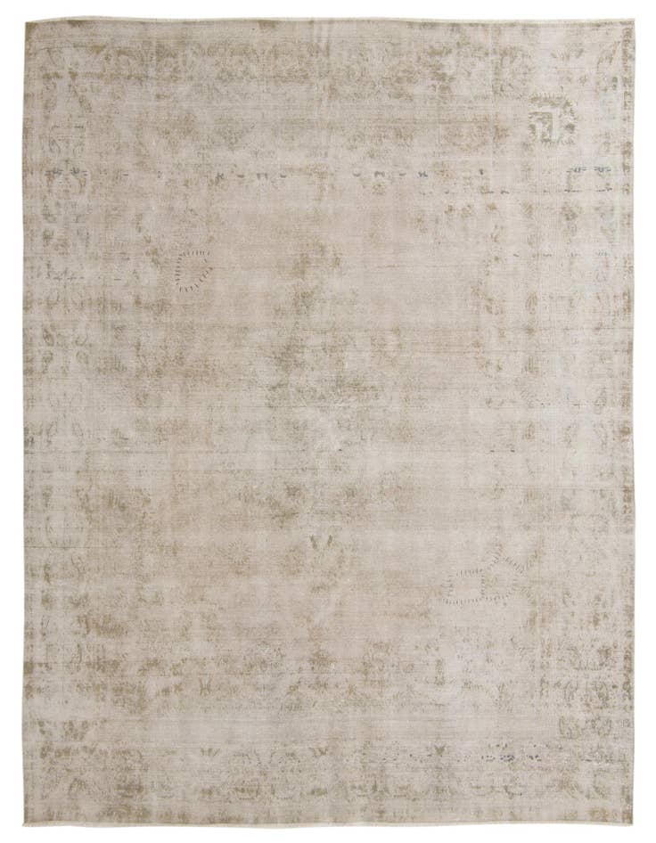 Detail image of 9' 5 x 12' 6 Hand Knotted Ultra Vintage Persian Wool Rug