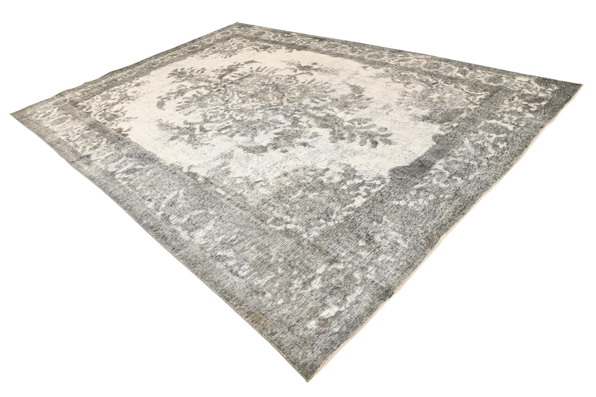 9' 2 x 12' 5 Hand Knotted Ultra Vintage Persian Wool Rug