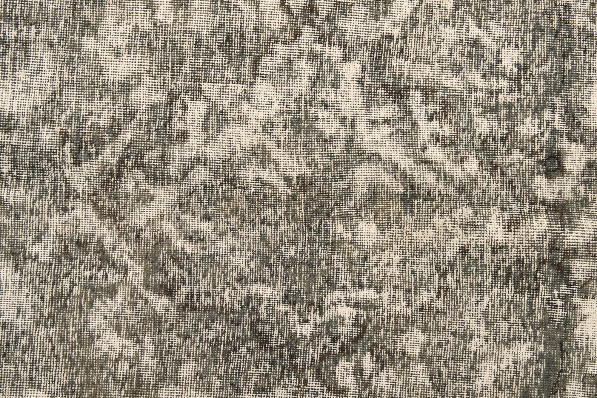 9' 2 x 12' 5 Hand Knotted Ultra Vintage Persian Wool Rug