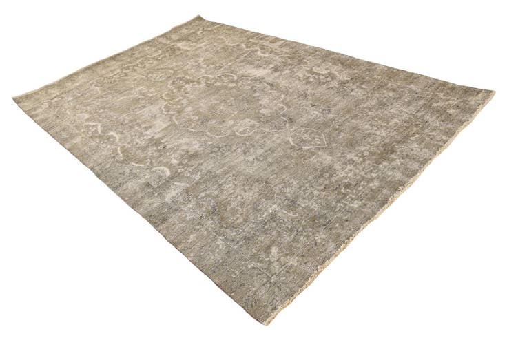 Detail image of 6' 7 x 9' 10 Hand Knotted Ultra Vintage Persian Wool Rug
