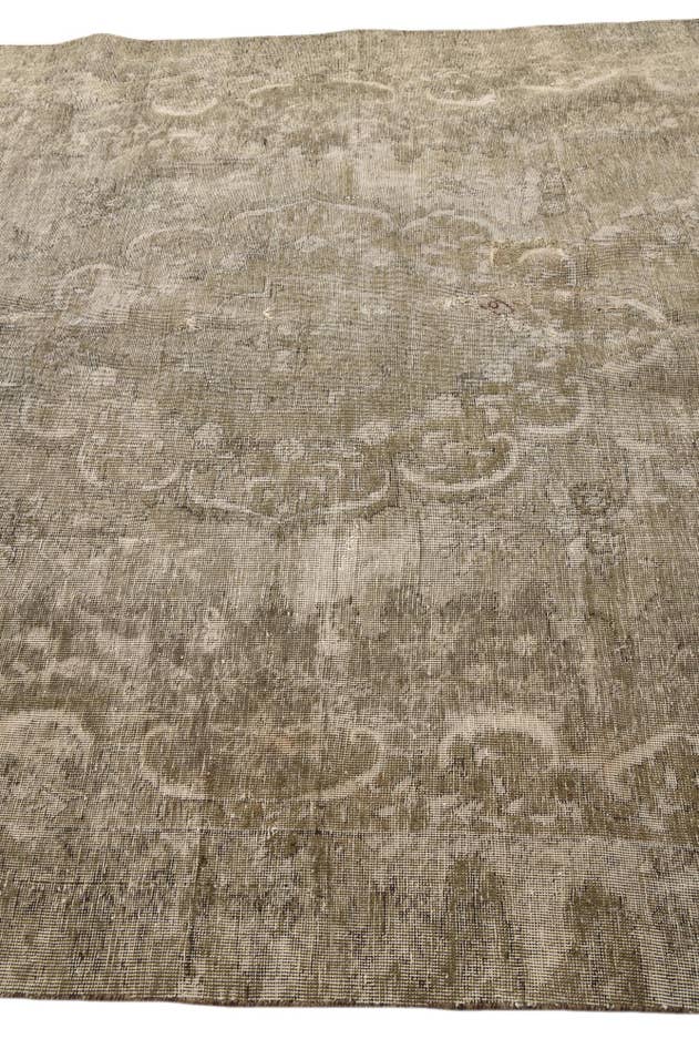 Detail image of 6' 7 x 9' 10 Hand Knotted Ultra Vintage Persian Wool Rug