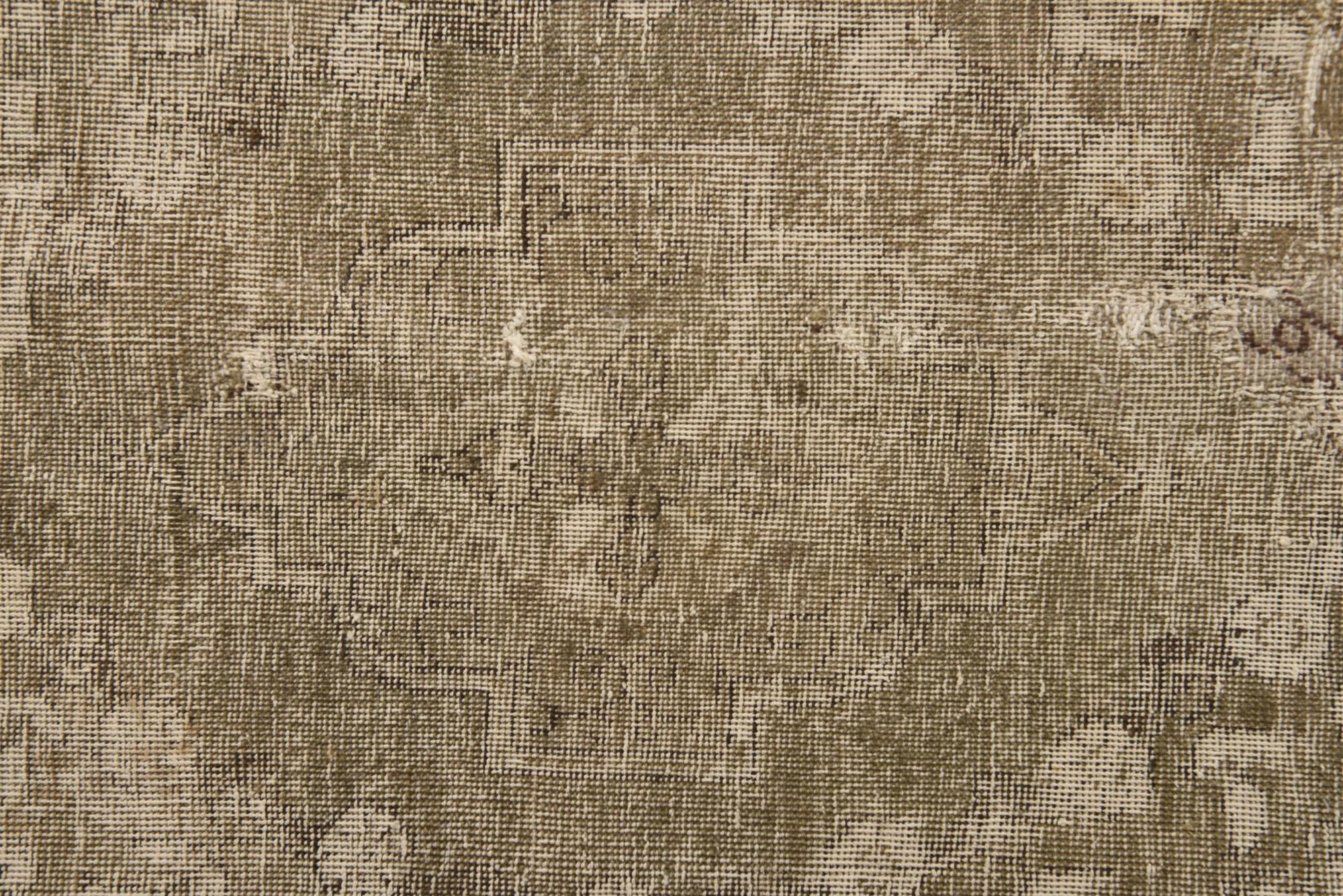 6' 7 x 9' 10 Hand Knotted Ultra Vintage Persian Wool Rug