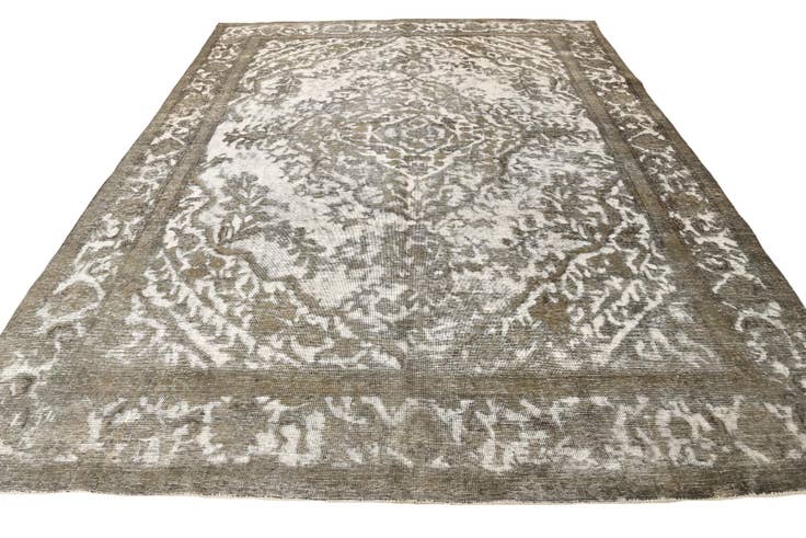 Detail image of 9' 6 x 12' 9 Hand Knotted Ultra Vintage Persian Wool Rug
