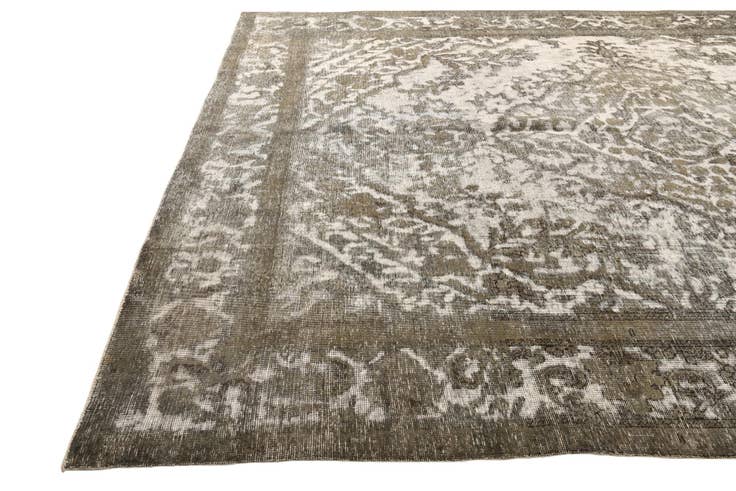 Detail image of 9' 6 x 12' 9 Hand Knotted Ultra Vintage Persian Wool Rug