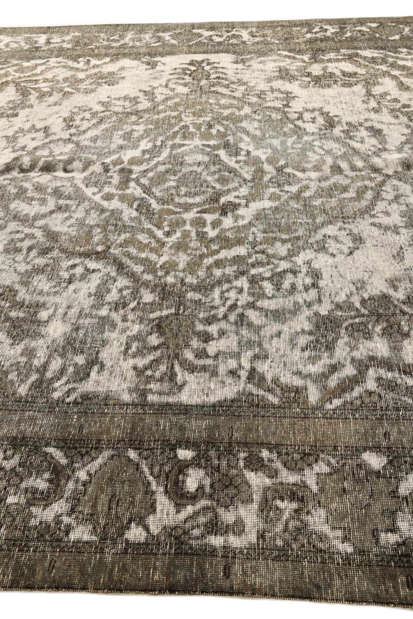 9' 6 x 12' 9 Hand Knotted Ultra Vintage Persian Wool Rug