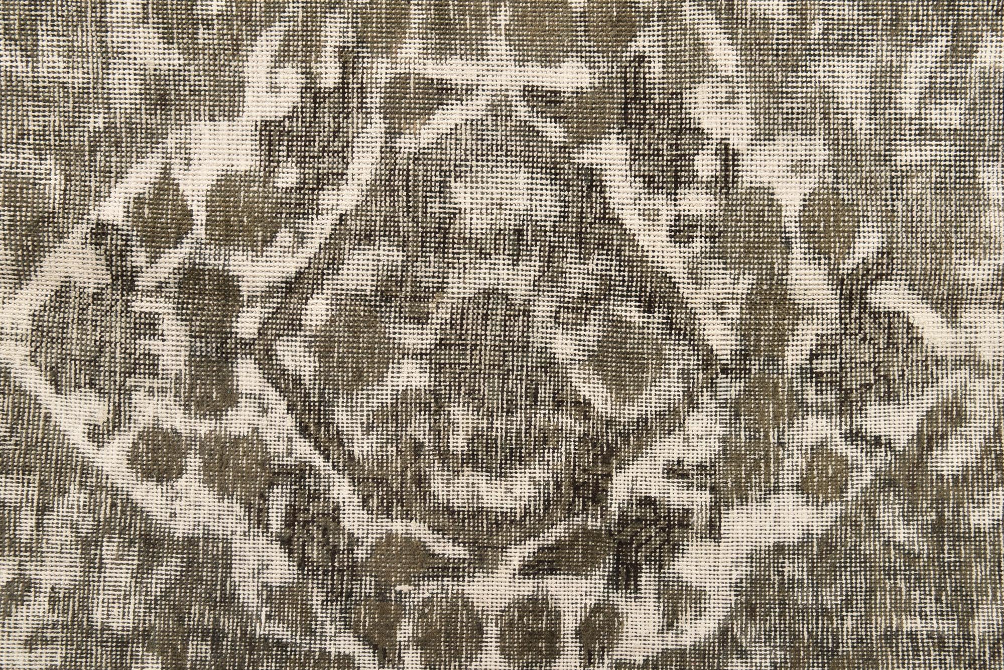 9' 6 x 12' 9 Hand Knotted Ultra Vintage Persian Wool Rug