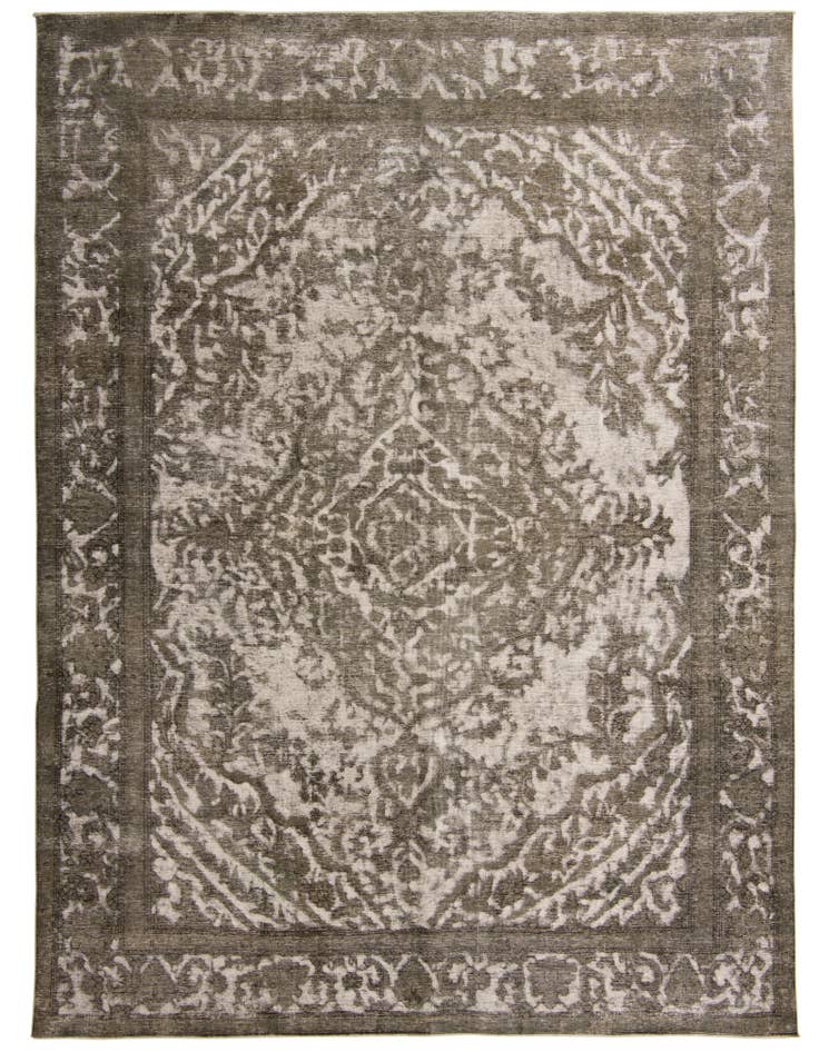 Detail image of 9' 6 x 12' 9 Hand Knotted Ultra Vintage Persian Wool Rug