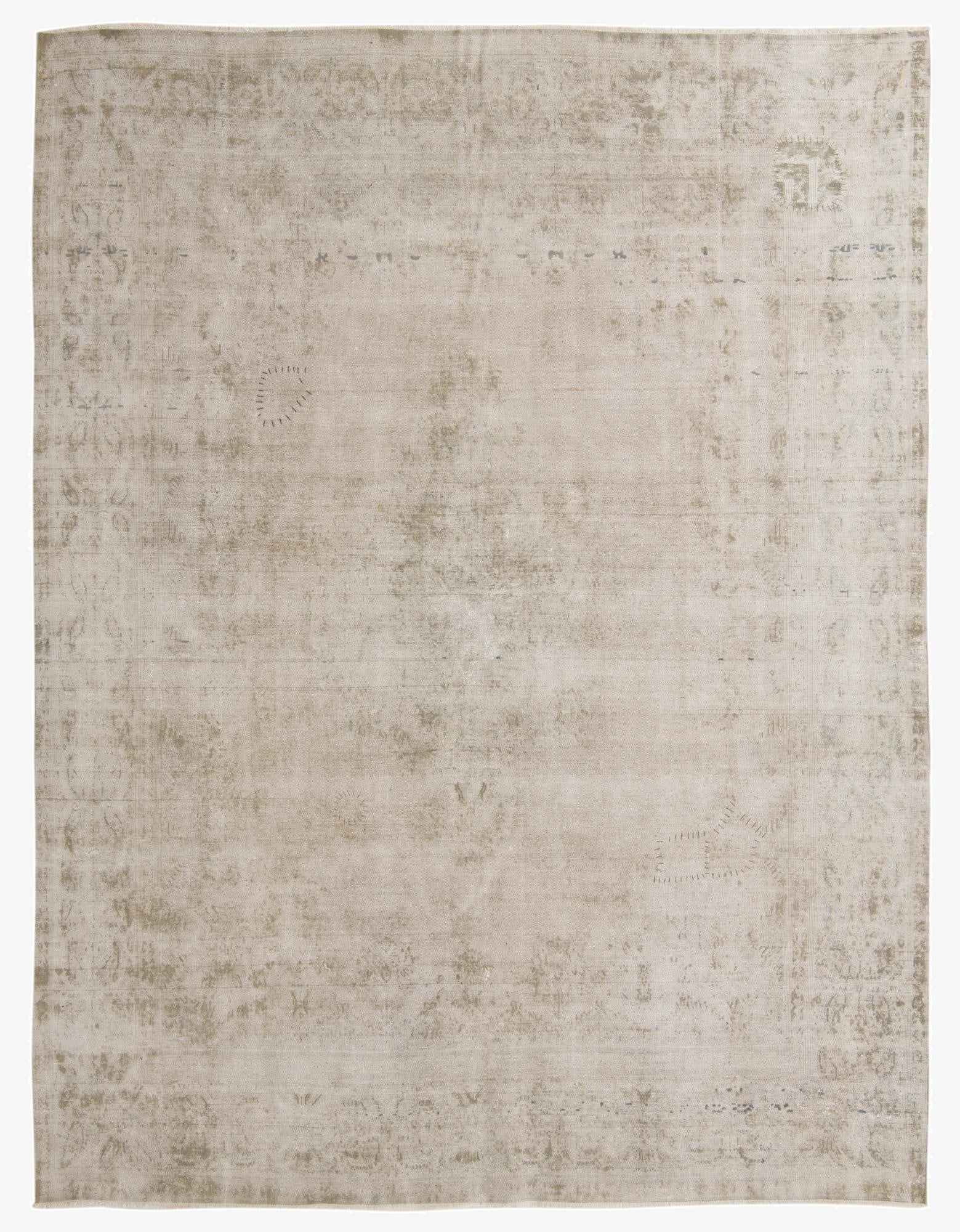 9' 5 x 12' 6  Hand Knotted Ultra Vintage Persian Wool Rug