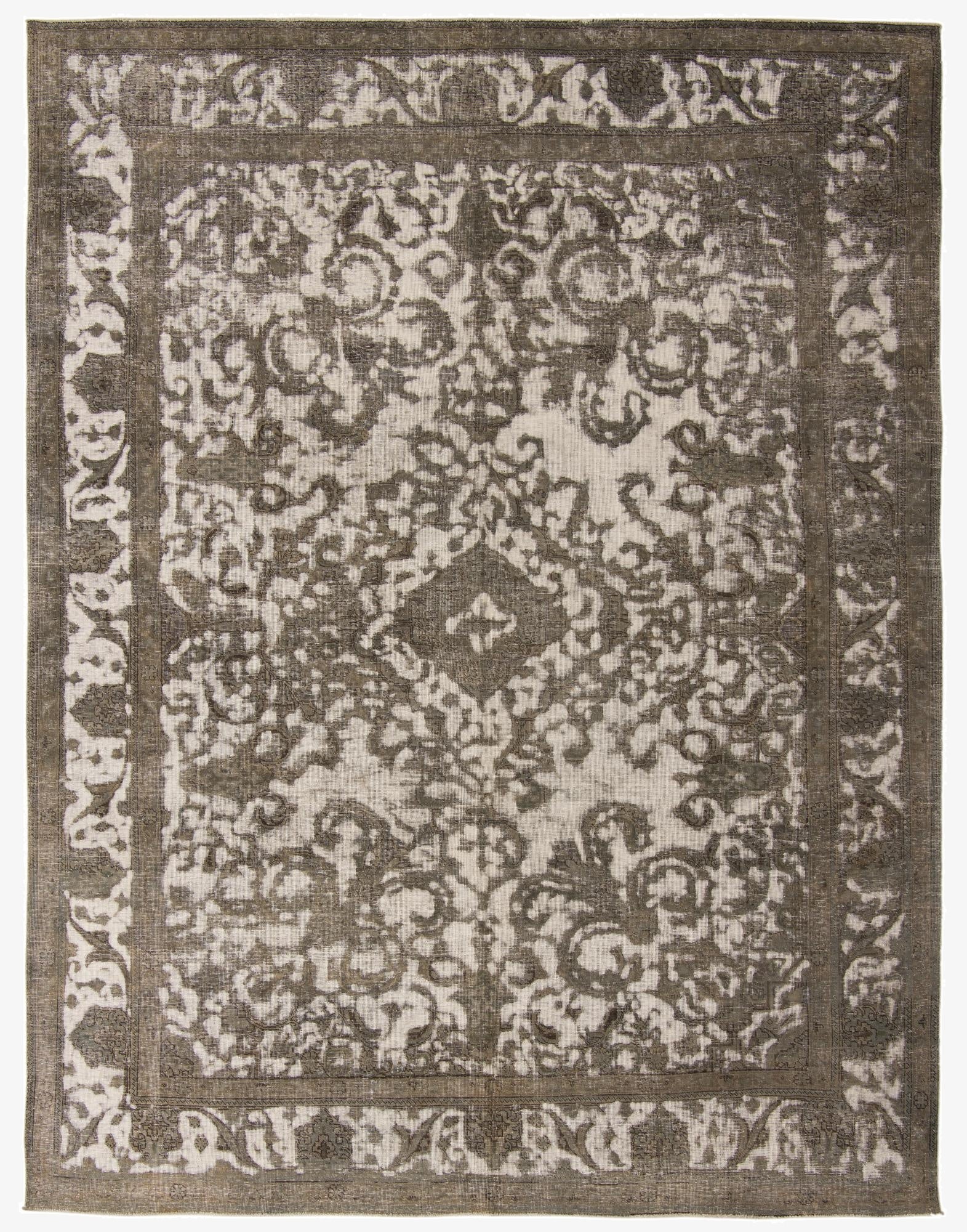 9' 4 x 12' 3  Hand Knotted Ultra Vintage Persian Wool Rug