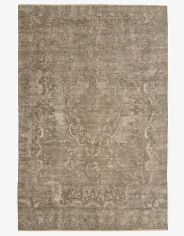 6' 7 x 9' 10 Hand Knotted Ultra Vintage Persian Wool Rug