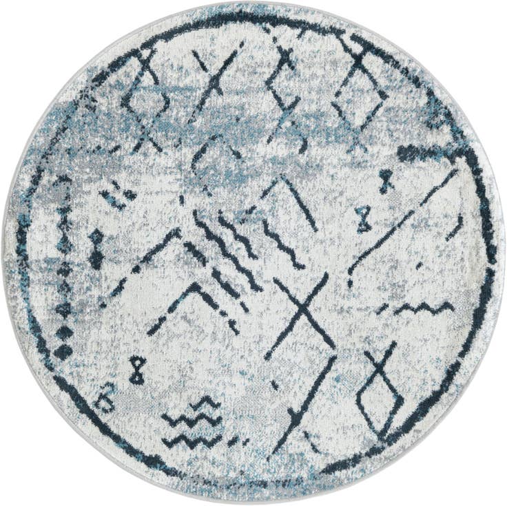 Detail image of 3' 3 x 3' 3 Kamala Washable Round Rug