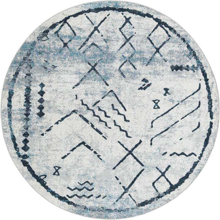 7' 10 x 7' 10 Kamala Washable Round Rug