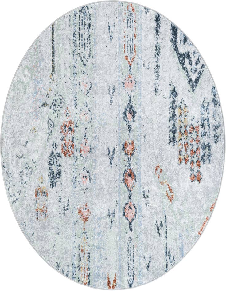 Detail image of 5' 3 x 5' 3 Kamala Washable Round Rug