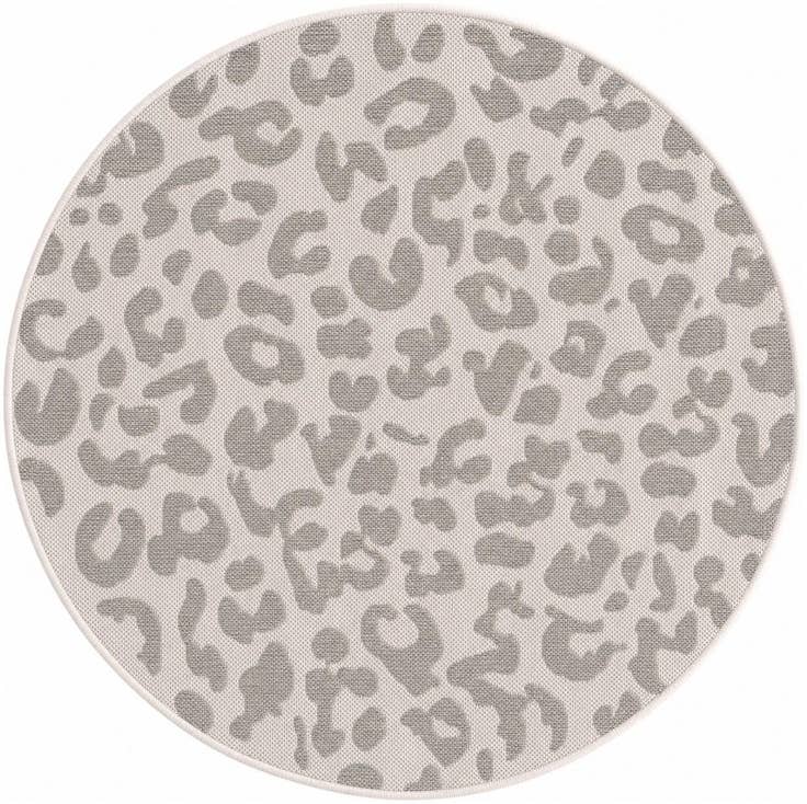Detail image of 3' x 3' Easy-Clean Safari Indoor / Outdoor Round Rug