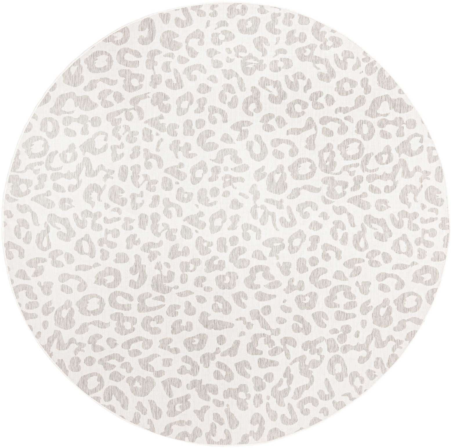 13' x 13' Easy-Clean Safari Indoor / Outdoor Round Rug