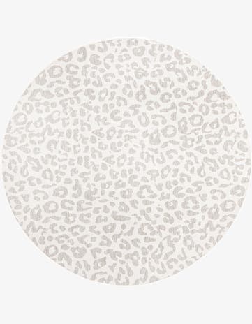 13' x 13' Easy-Clean Safari Indoor / Outdoor Round Rug